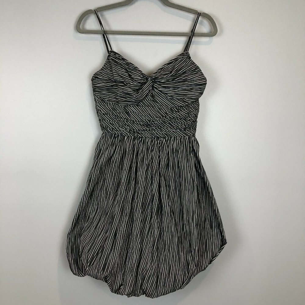 Tracy Reese Gray White Pinstripe‎ SunDress 4